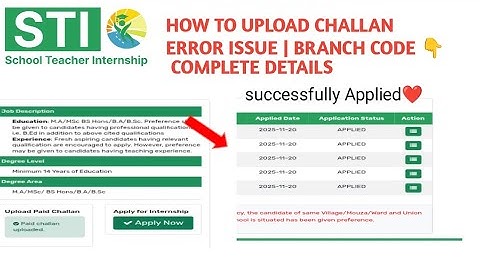 How to upload Sti Challan | Error issue| challan upload Kasy kray | sti jobs 2025