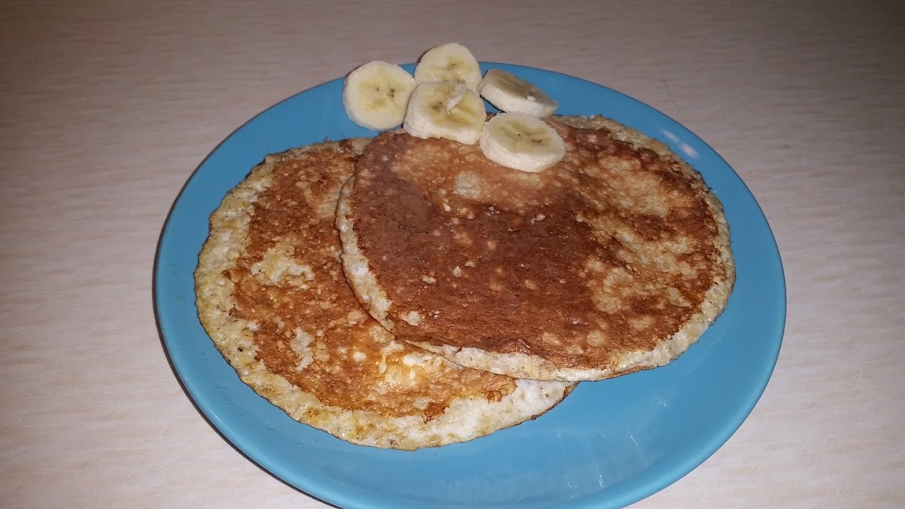 Recetas de cocina fáciles y rápidas TORTITAS de AVENA, MIEL y PLÁTANO