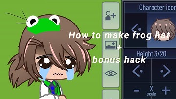 How to make a frog hat + bonus hack [] tutorial [] Gacha club [] please credit if you use!