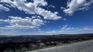 Fire near Hansen burns more than 90 acres