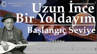 Uzun İnce Bir Yoldayım | Nota | Kısa Sap Bağlama | Notalar | Solfej | Bona