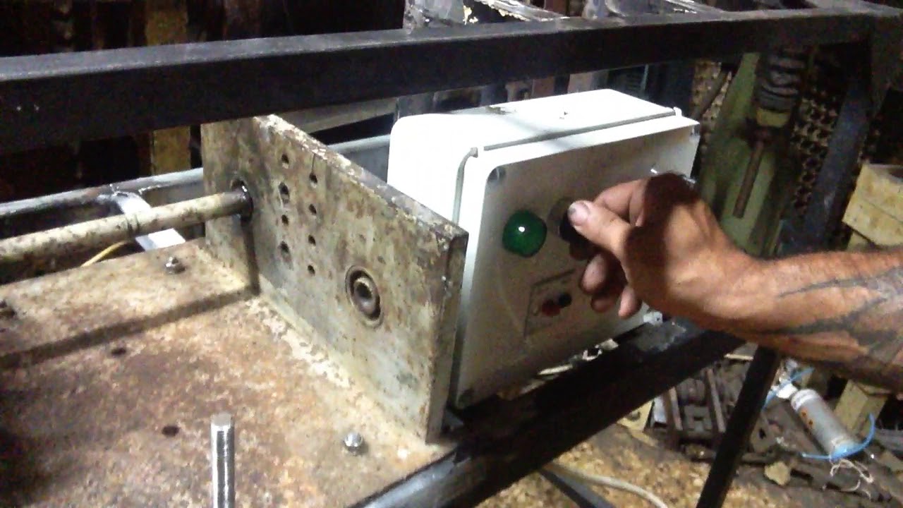 Meat Grinder Part 1 Frame Motor Electrics and Gearing YouTube