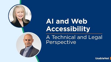 AI and Web Accessibility: A Technical and Legal Perspective