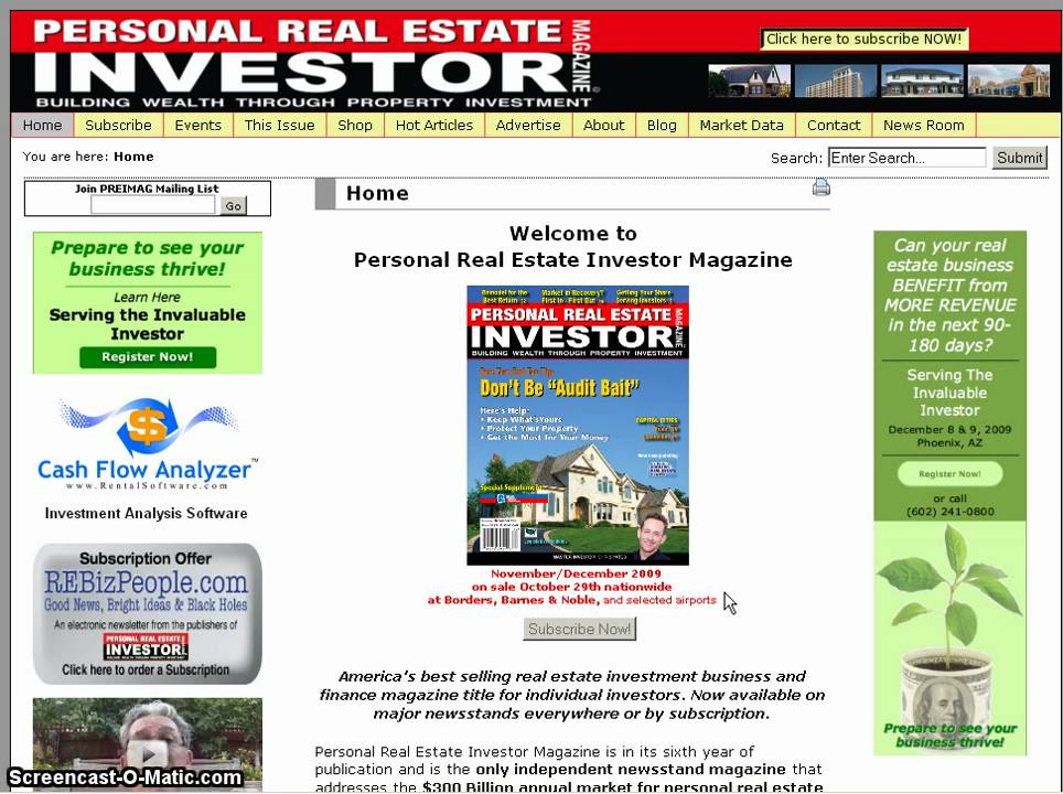 Personal Real Estate Investor Magazine