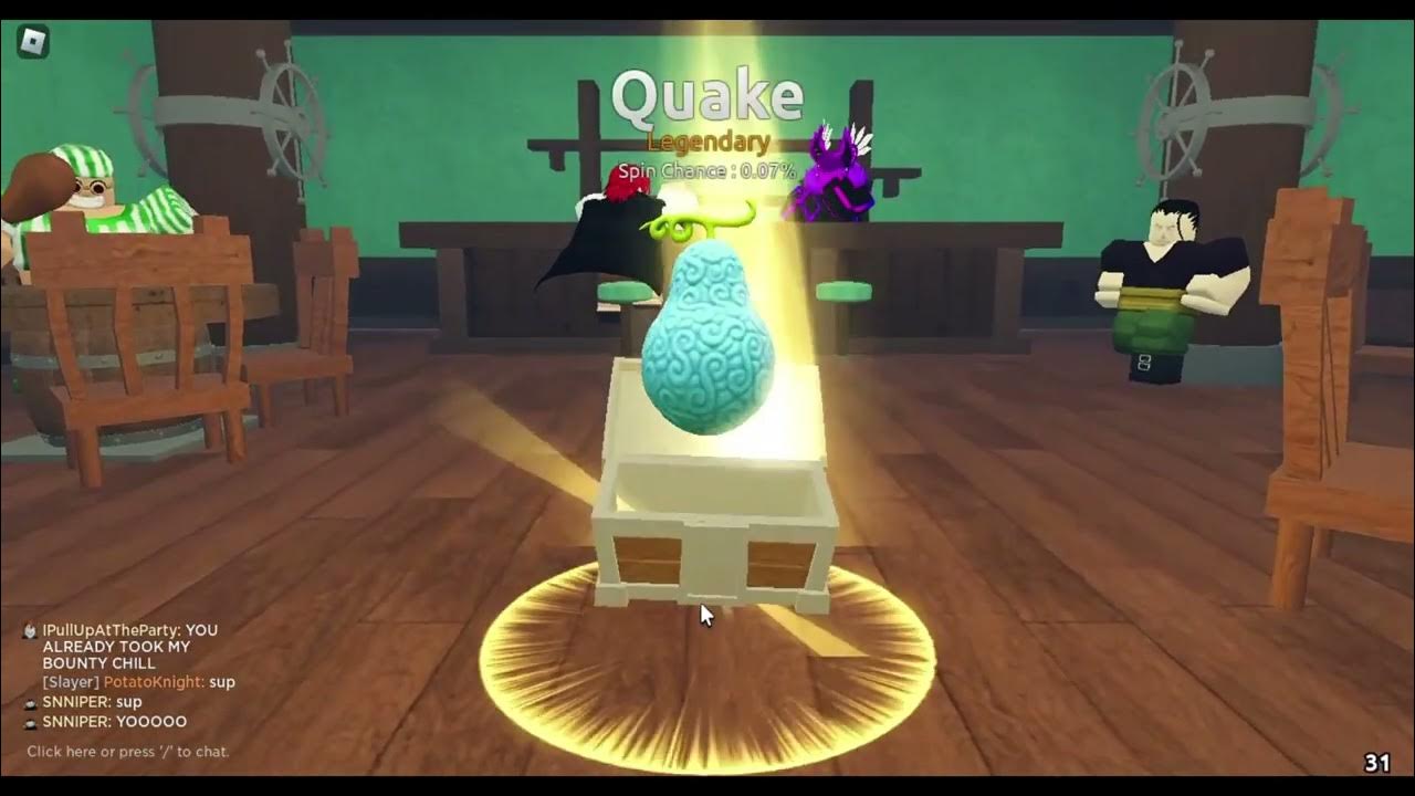 Getting quake fruit in Roblox fruits battlegrounds... YouTube