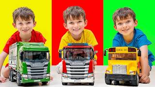 alex discovers amazing vehicles their sounds 2 hours kids