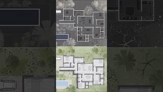 Easy Architectural Plan Render in Photoshop | Light Plan (Part 1) #architecture #3drendering