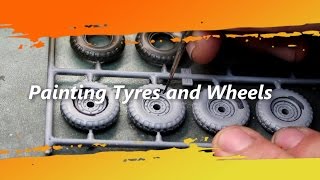 Scale Model Painting Tyres and wheels