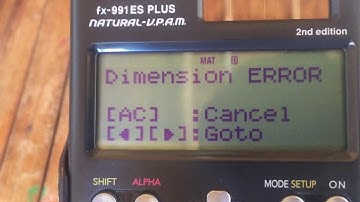 Dimension Error (Read Desc.)