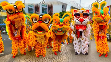 Múa Lân Hay Nhất 2022 Khai Quang Điểm Nhãn Lân Sư Rồng / LSR Hải Nam Liên Hữu cúng Giỗ Tổ Huê Quang