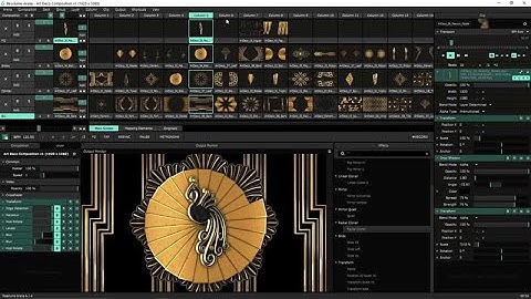 The Art-Deco VJ Pack - Resolume Deck Overview (Using a Show Deck)