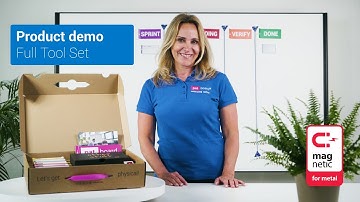 Scrum kanban board - Full Tool Set magnetic - product demo - PATboard