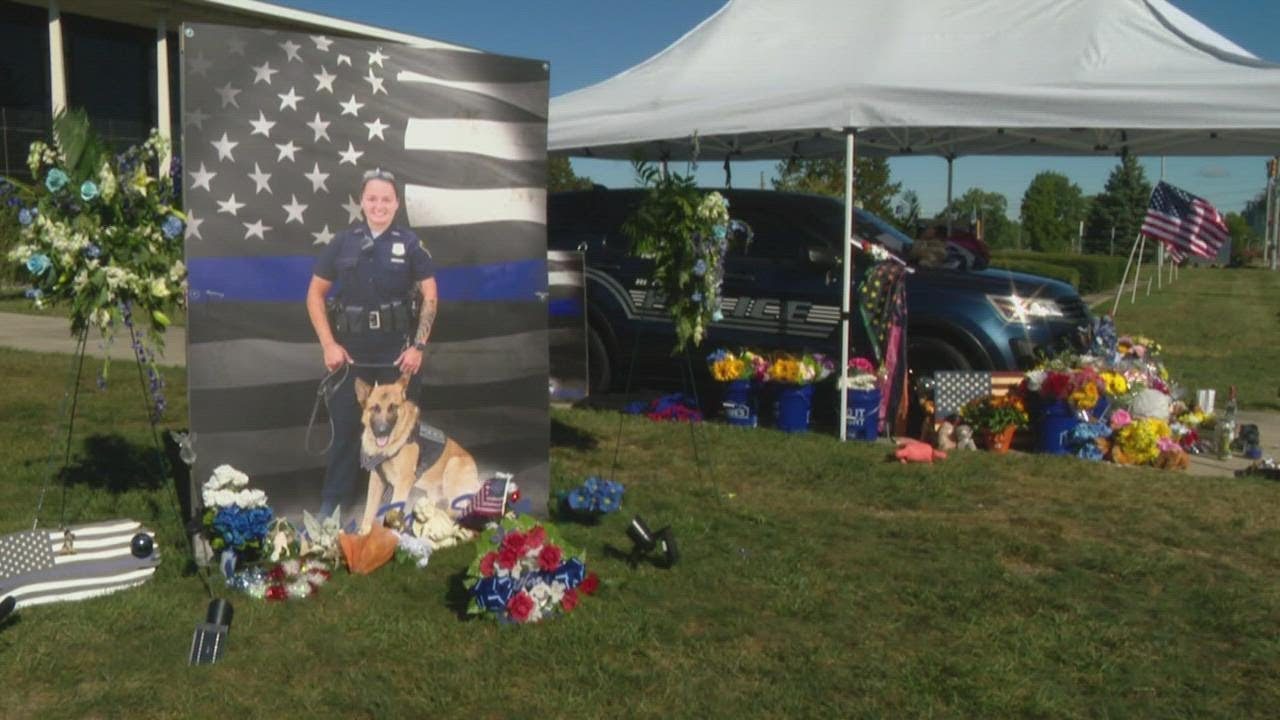 VIDEO: Funeral service for Indiana Police Officer killed in the line of ...