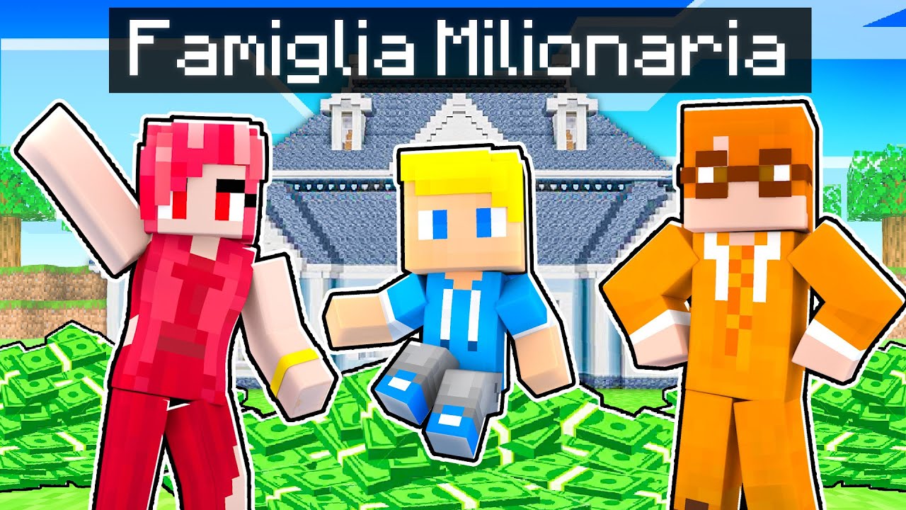 Adottato Da Una FAMIGLIA MILIONARIA Su Minecraft!