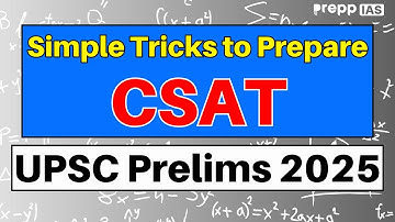 Master CSAT with These Simple Tricks for UPSC Prelims 2025 | #csat #upsccse