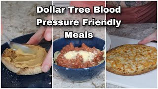 A Full Day of Eating Blood Pressure Friendly Dollar Tree Meals | Less than 1500 mg of Sodium