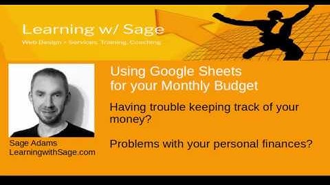 How to Create a Personal Monthly Budget with Google Sheets