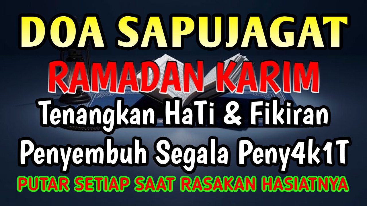 RUQYAH DOA PENY3MBUH SEGALA PENY4KIT 🤲 INSAALLAH S4KIT DITUBUHMU S3MBUH AYAT RUQYAH MERDU