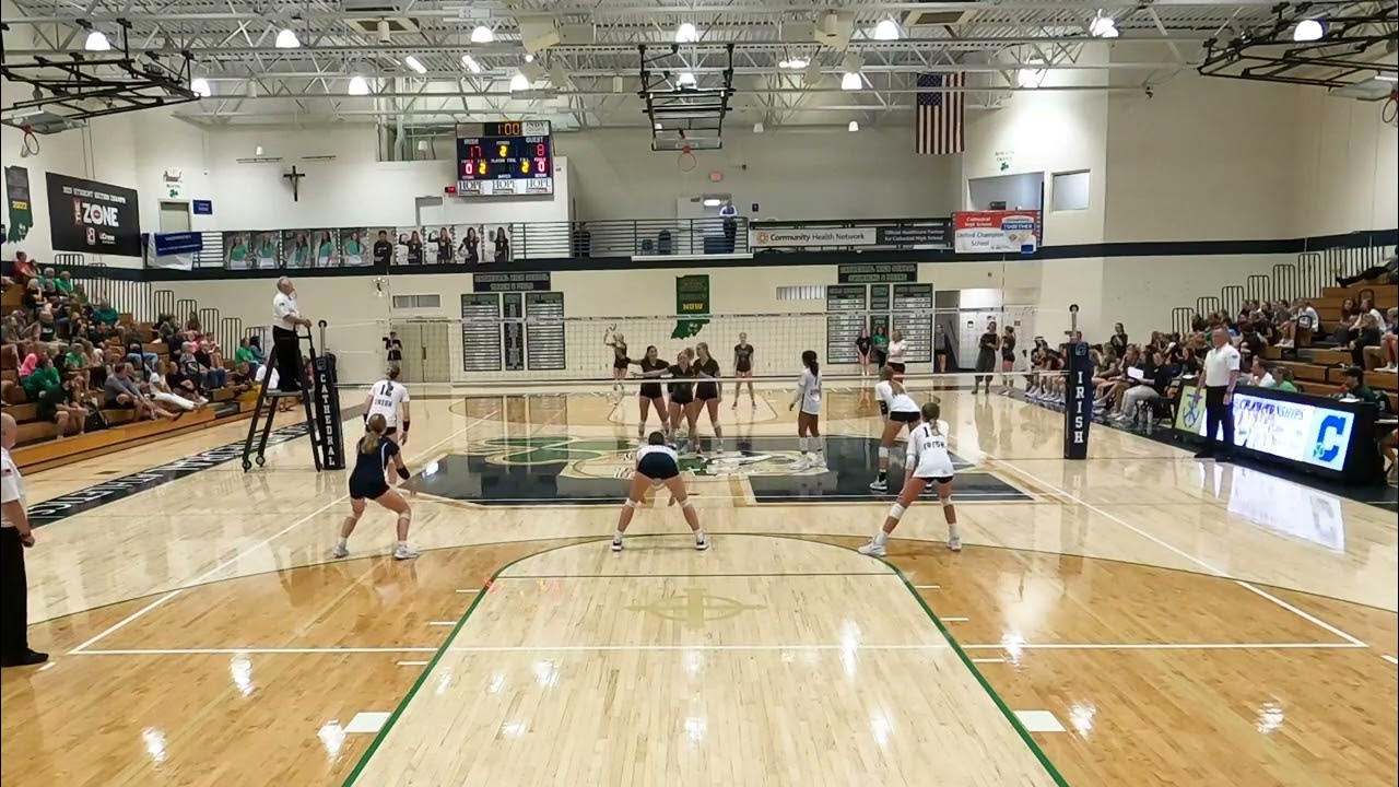 2023 IHSAA Volleyball Highlights Cathedral vs Westfield YouTube