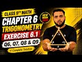 Class 9 Math Chapter 6 Exercise 6.1 Q6,Q7,Q8 &amp; Q9 | Trigonometry | New Book | 9th Math