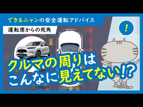 運転席からの死角 【できるニャンの安全運転アドバイス】 ＃3