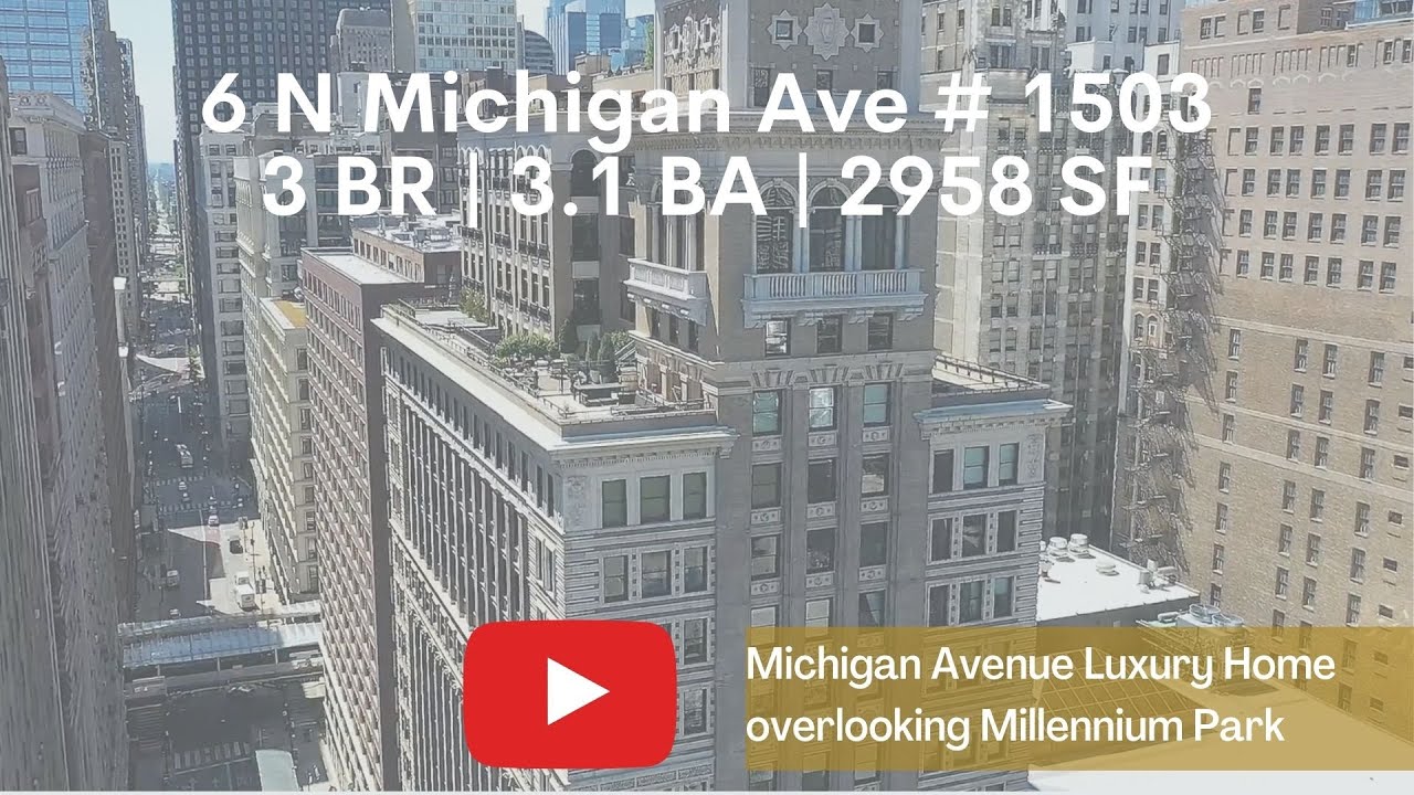 Luxury condo-Cultural Mile-overlooking Millennium Park on Michigan Avenue-6 N Michigan 1503