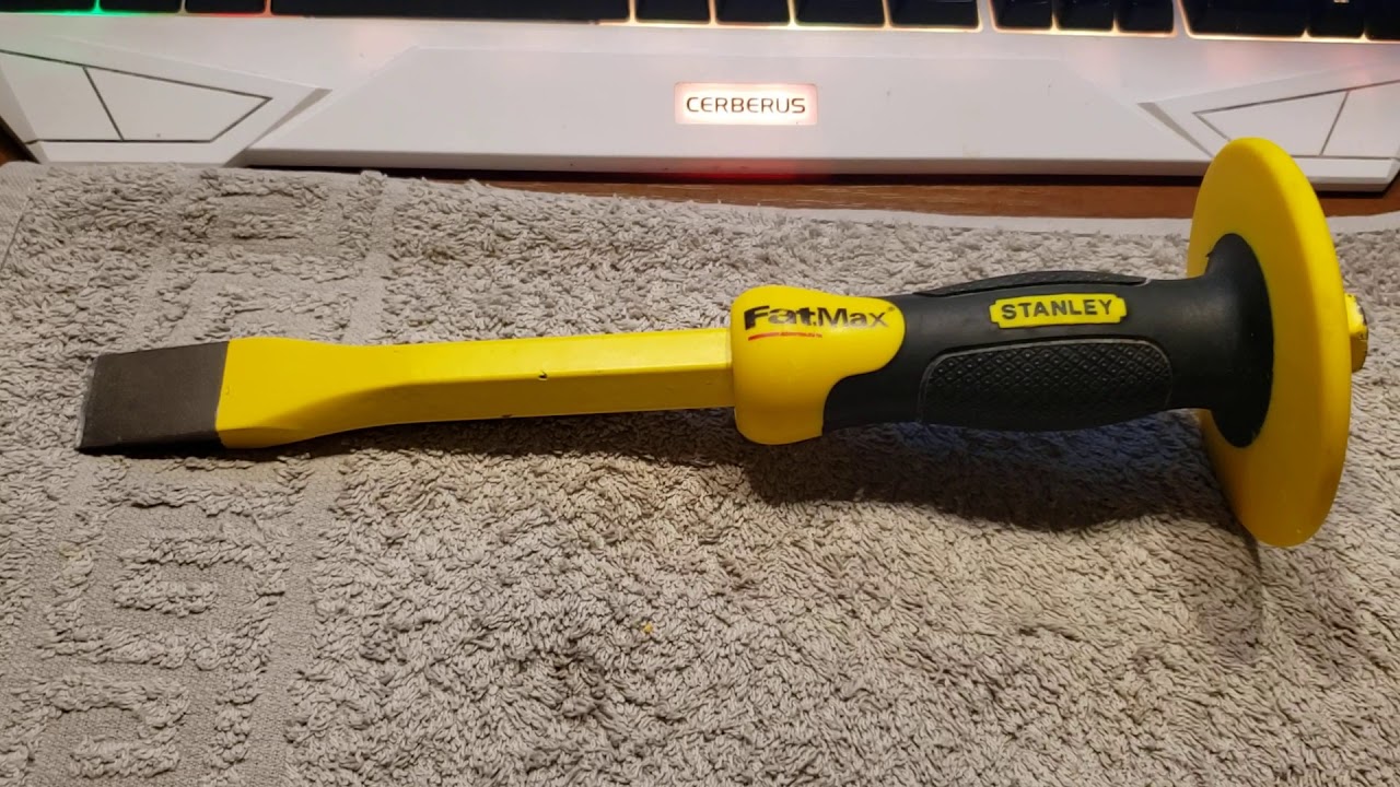 Scalpello Da Muratore STANLEY FATMAX - Con Paracolpi E Lama Riaffilabile, Esagono 25x300 Mm - Foto 2