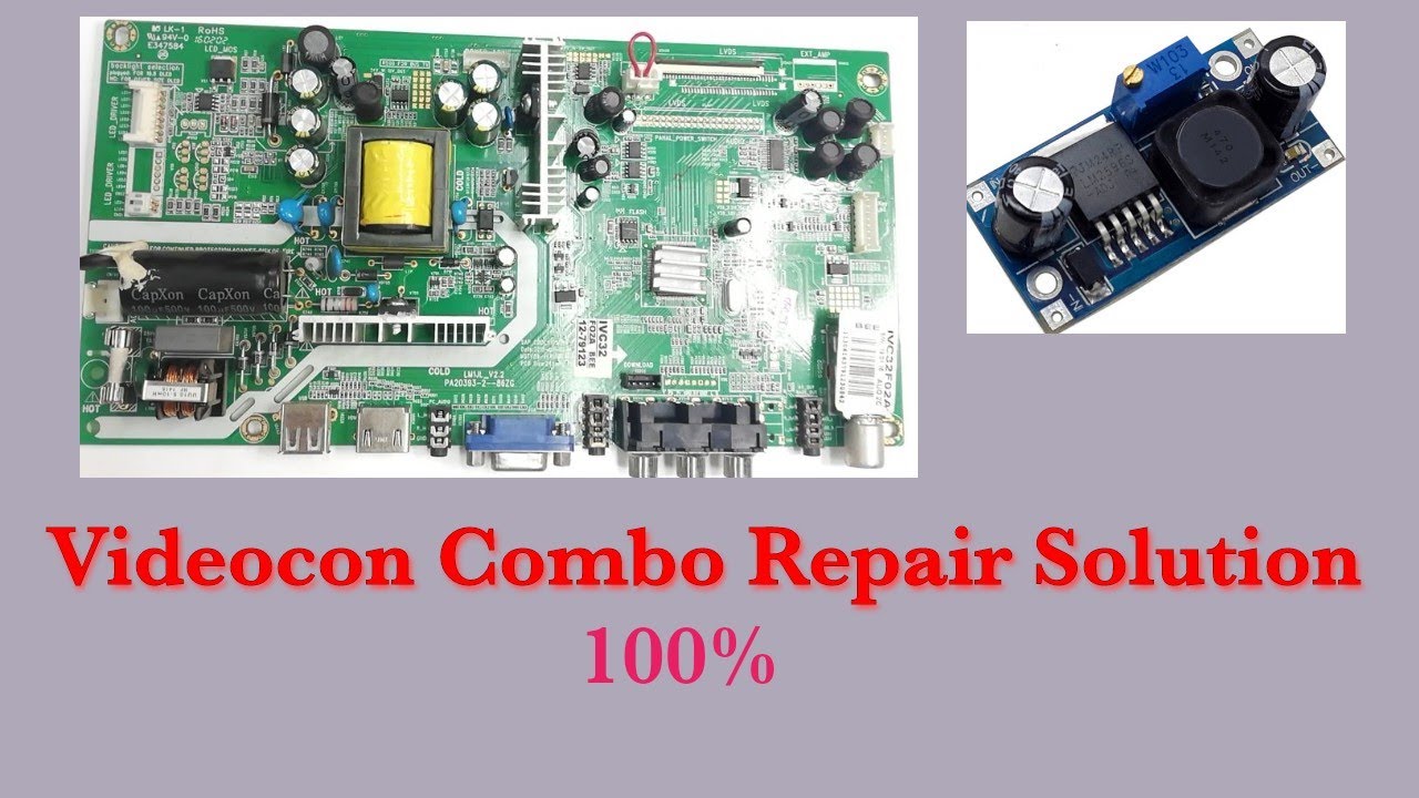 Sansui# Videocon LED TV Stand by Problem Solution! Videocon Combo Board Repairing Solution 🔥🔥🔥