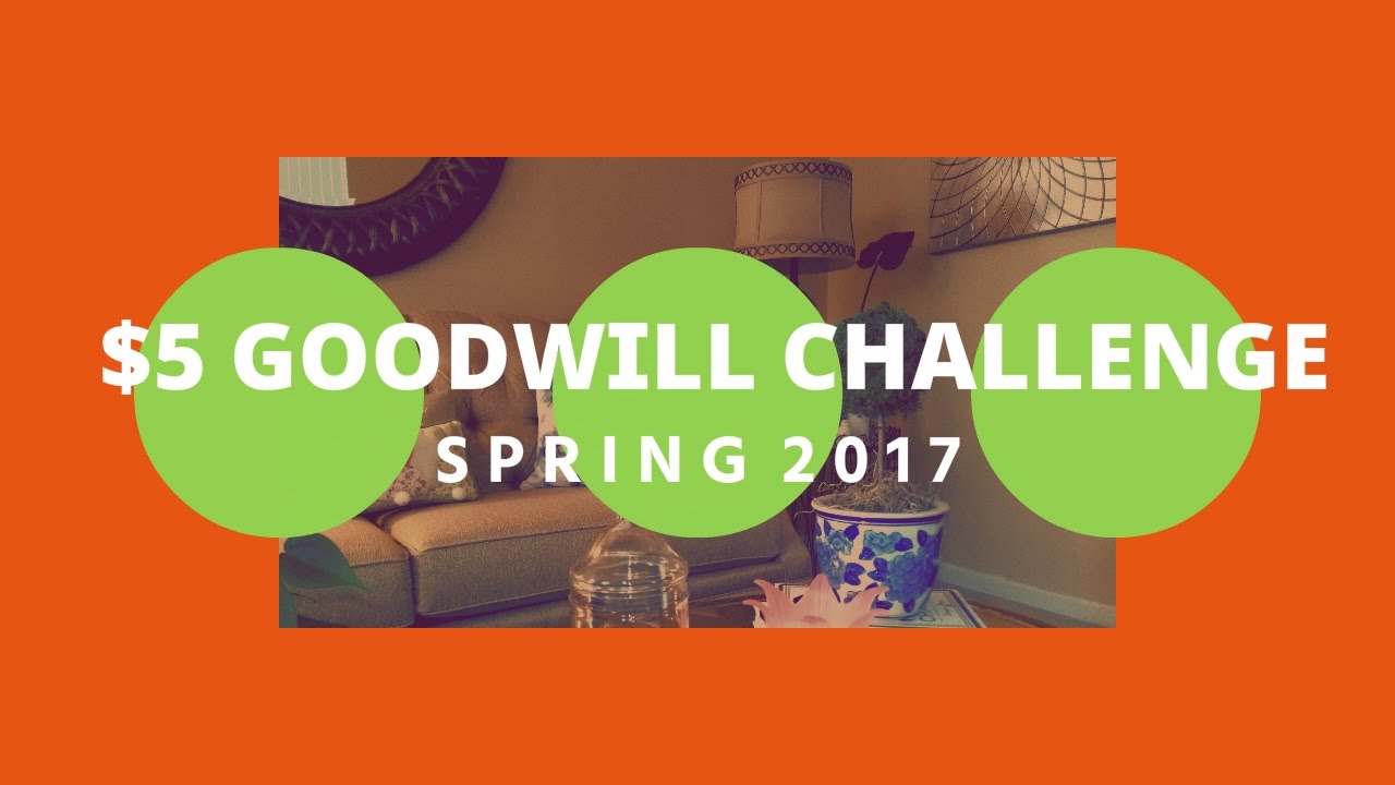 $5 Goodwill Challenge Spring 2017