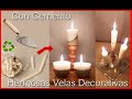 DIY♻️ COMO HACER VELAS CON BASE DE CEMENTO