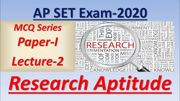 Andhra Pradesh SET Examination 2020(AP SET 2020)|Paper 1 preparation| MCQs on Research Aptitude