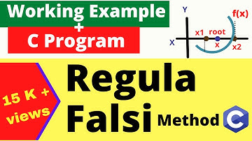 Regula Falsi Method | Working Example With C Program | Numerical Method