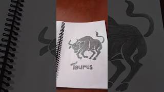 How to draw Taurus zodiac sign#shorts@vijaylaxminart1646