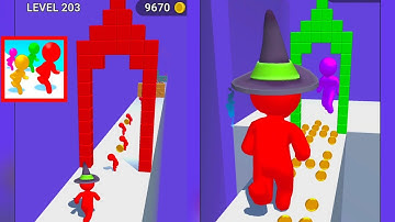 Color Run Stickman 3D All Levels Gameplay Walkthrough Ios&Android Part- 18