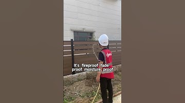 Looks Like Wood, Works Like Magic — WPC Fence! #fencedesign #fencepost #fencebuild #outdoorliving