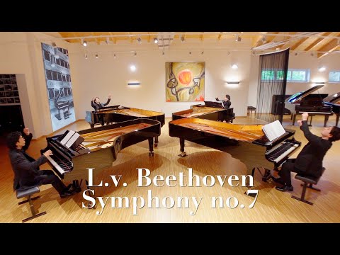 Beethoven: Symphony No.7 in A major 1st movement for 4 pianos