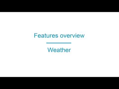 ABC App Builder Features overview Weather