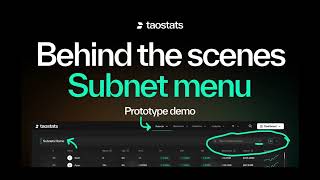 Menu prototype demo