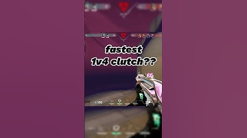 fastest 1v4 clutch! #valorant #iso #valorantclips #valoranthighlights