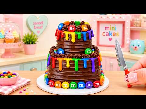 Amazing Rainbow Cake Recipe With Chocolate 🌈 Colorful Rainbow Cake Decorating Ideas