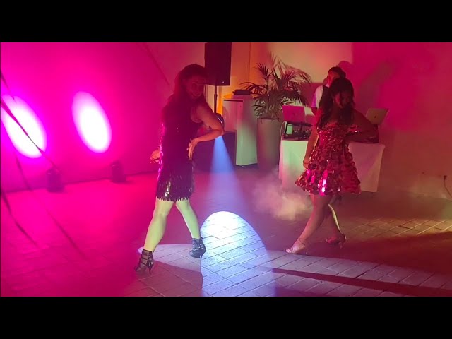 Nasrin & friends dance for the groom and the guests at Nasrin and Dominik' wedding; Choreography by Focus Dance Club Vie