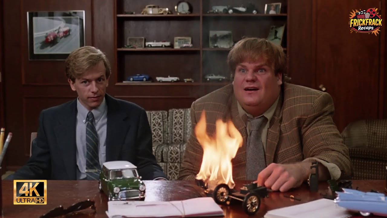 Tommy Boy 4K – Model Car Fire Scene - Chris Farley/David Spade