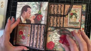 Scrapbook share #5 - 49 and market foundations pages and Stamperia Desire for Embellish It