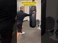 old school karate hammer fists on 100 pound heavy bag #karate #martialarts#boxing