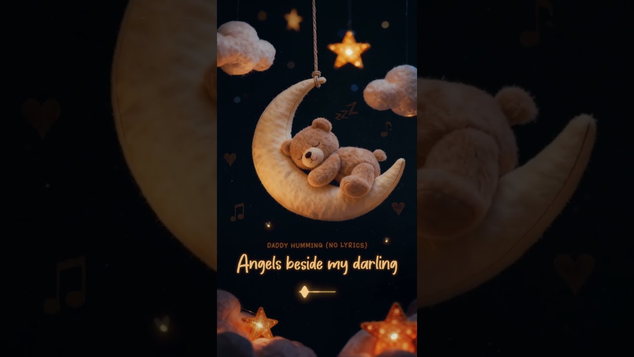 Angels Beside my Darling 🌙 Humming Lullaby 🎵 Soothing Daddy Voice 🤎