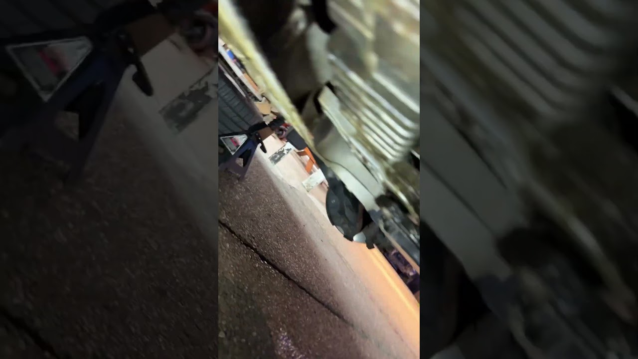 Volkswagen Tiguan rear main seal oil leak. Diagnosed with Smoke Machine  