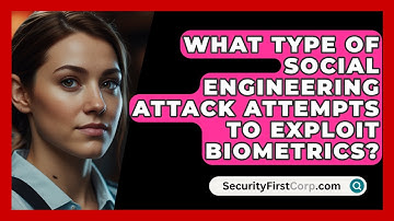 What Type Of Social Engineering Attack Attempts To Exploit Biometrics? - SecurityFirstCorp.com