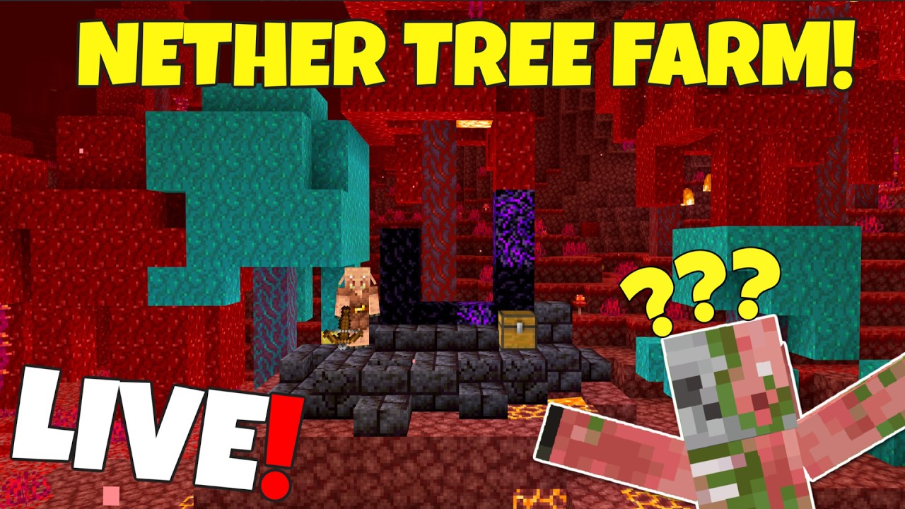 Nether Tree Farm Java Minecraft NEW NETHER TREE FARM! Tech Thursday! Minecraft Bedrock Edition 2/26/26 ...