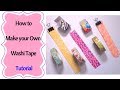 How to make Your Own Washi Tape 2 Ways  Tutorial