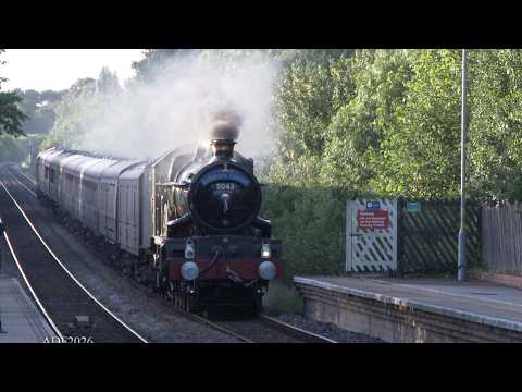 UK - GWR Castle heads for Newcastle. Cathedrals Express, 12th June 2026